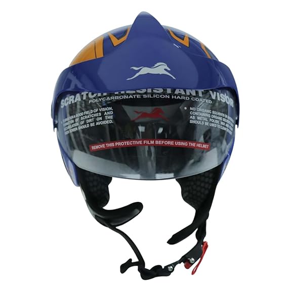 Full Face Motorcycle Helmet, ISI DOT Certified, - Image 3